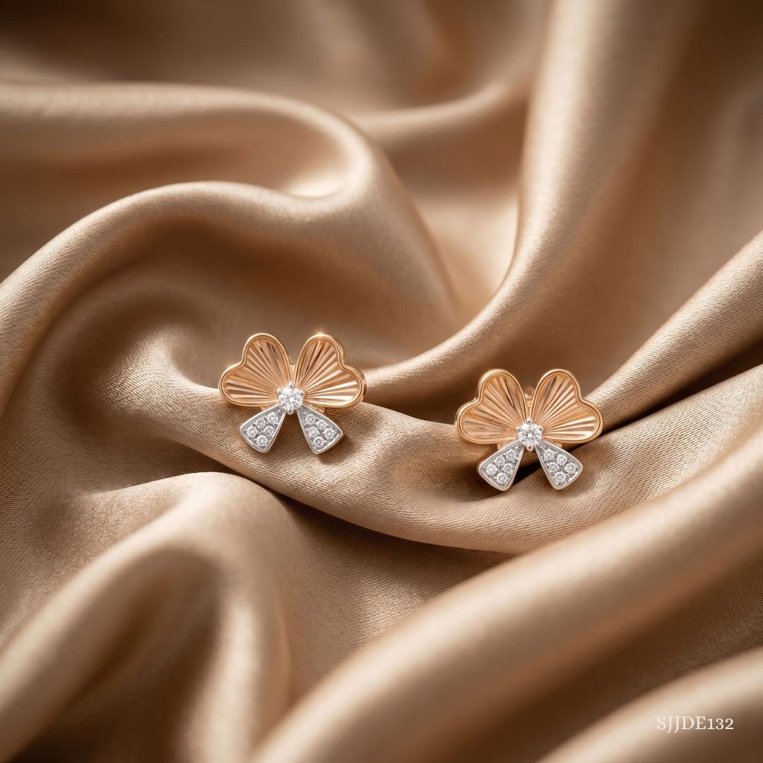 SJJDE132 | Spectrum Bloom Diamond Stud Earrings