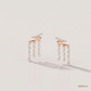 SJJDE135 | Linear Cascade Diamond Drop Earrings