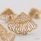SJJDE136 | Ripple Crest Diamond Stud Earrings