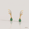 SJJDE137 | Enchanted Whirl Diamond Drop Earrings
