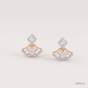 SJJDE140 | Celeste Flare Diamond Drop Earrings
