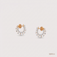 SJJDE141 | Celestial Arc Diamond Hoop Earrings