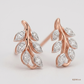 SJJDE142 | Whispering Leaves Diamond Stud Earrings