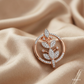 SJJDE145 | Oval Blossom Diamond Stud Earrings