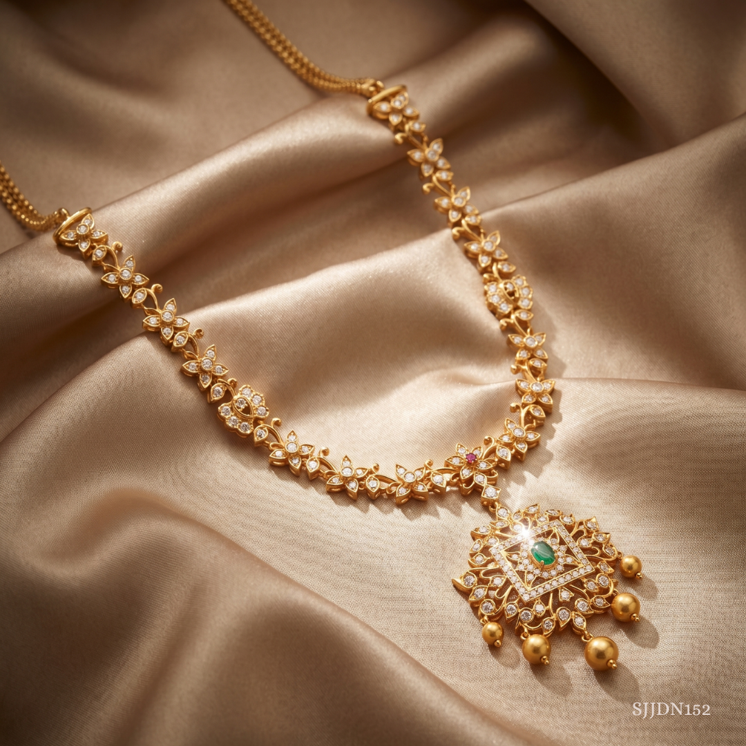 SJJDN152 | Elegant Diamond Designer Necklace