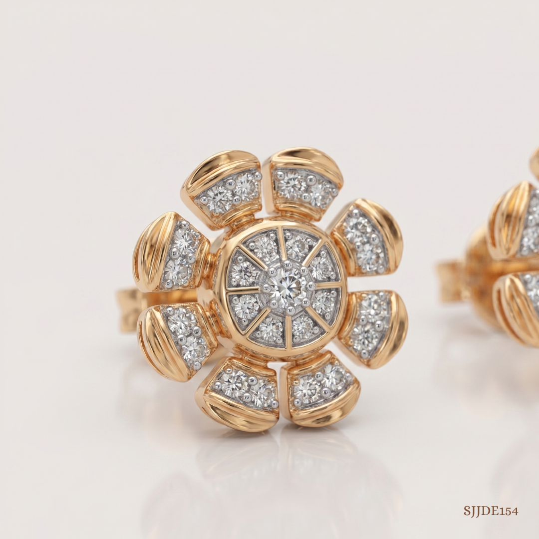 SJJDE154 | Enchanted Flip Diamond Stud Earrings