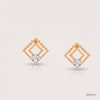 SJJDE155 | Serene Geometry Diamond Stud Earrings