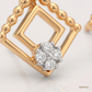 SJJDE155 | Serene Geometry Diamond Stud Earrings