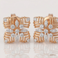 SJJDE157 | Radiant Square Diamond Stud Earrings