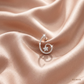 SJJDE158 | Blooming Spiral Diamond Hoop Earrings
