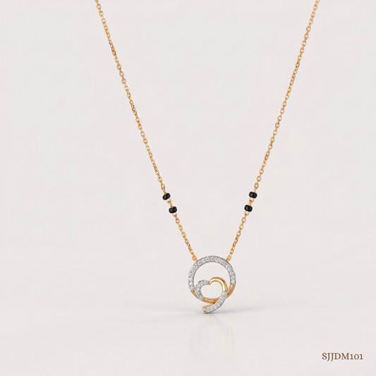 SJJDM101 | Linked Love Diamond Designer Mangalsutra