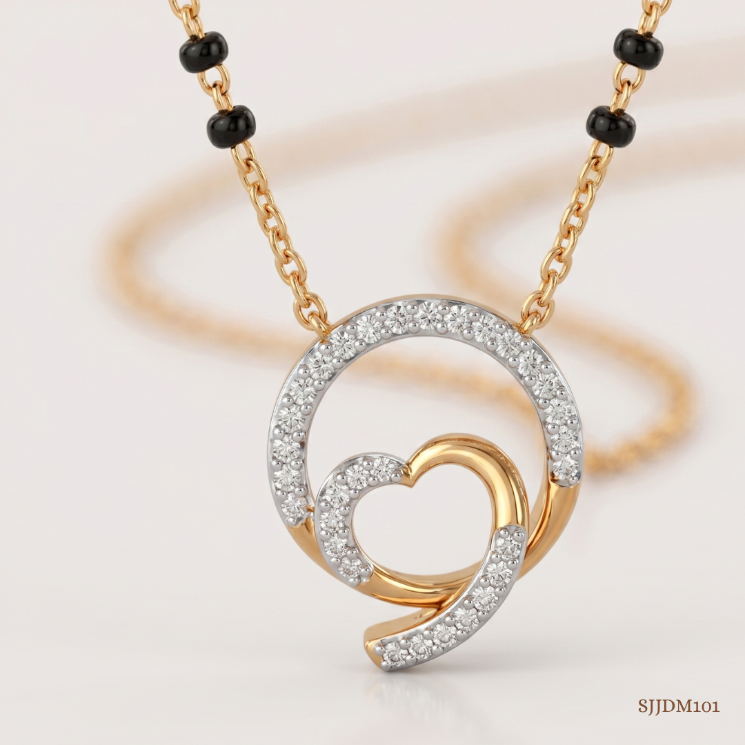 SJJDM101 | Linked Love Diamond Designer Mangalsutra