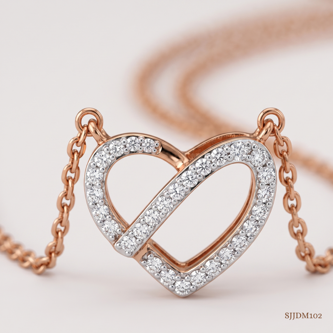 SJJDM102 | Nested Heart Diamond Elegant Mangalsutra