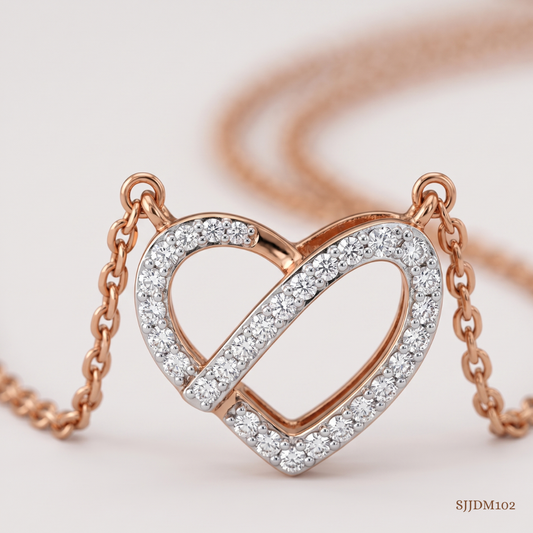 SJJDM102 | Nested Heart Diamond Elegant Mangalsutra