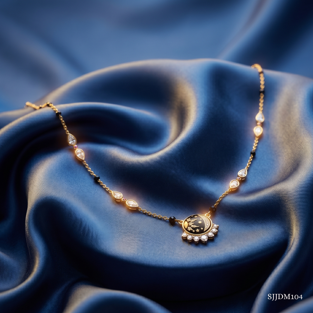 SJJDM104 | Forever Gleam Diamond Designer Mangalsutra