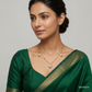SJJDM108 | Floral Trio Diamond Designer Mangalsutra