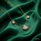 SJJDM108 | Floral Trio Diamond Designer Mangalsutra
