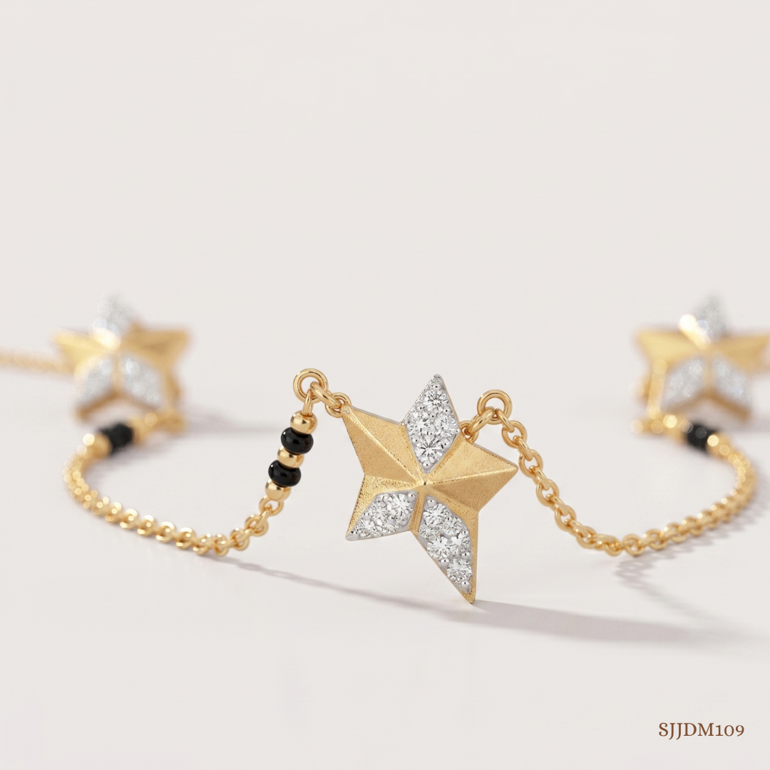 SJJDM109 | Starlight Grace Diamond Elegant Mangalsutra