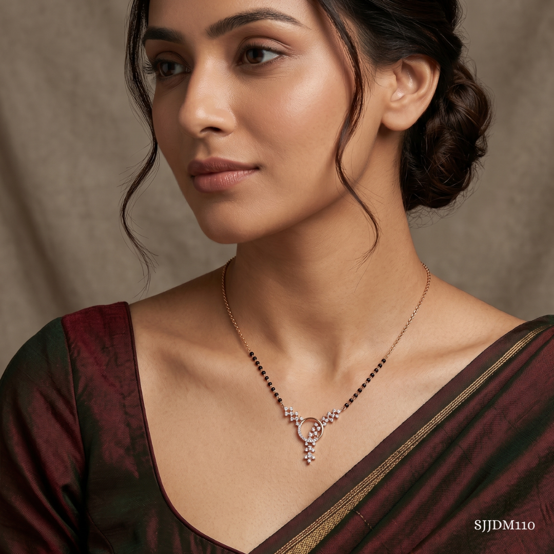 SJJDM110 | Eternal Bond Diamond Classic Mangalsutra