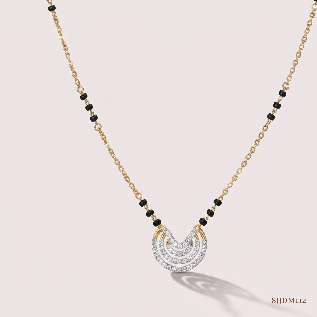 SJJDM112 | Eternal Arc Diamond Contemporary Mangalsutra