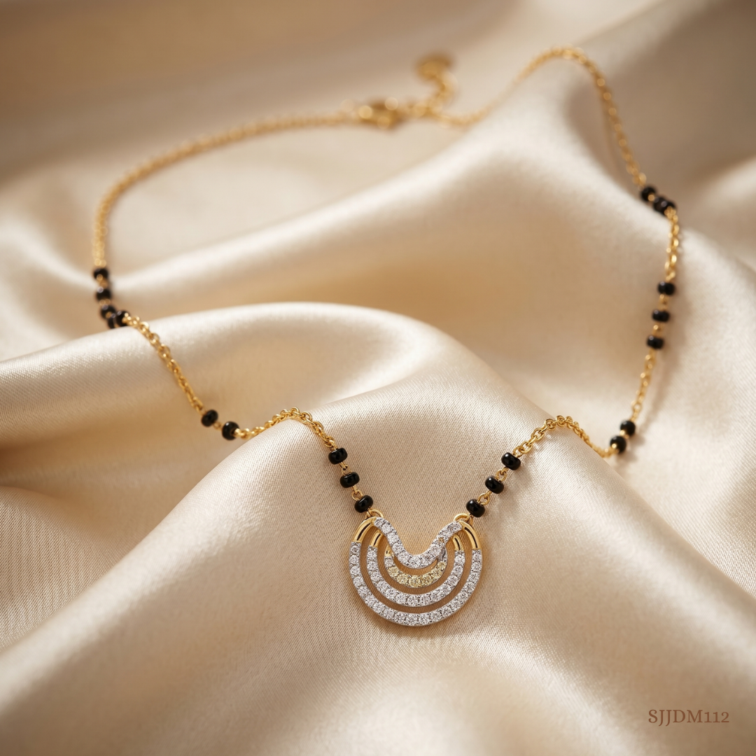 SJJDM112 | Eternal Arc Diamond Contemporary Mangalsutra