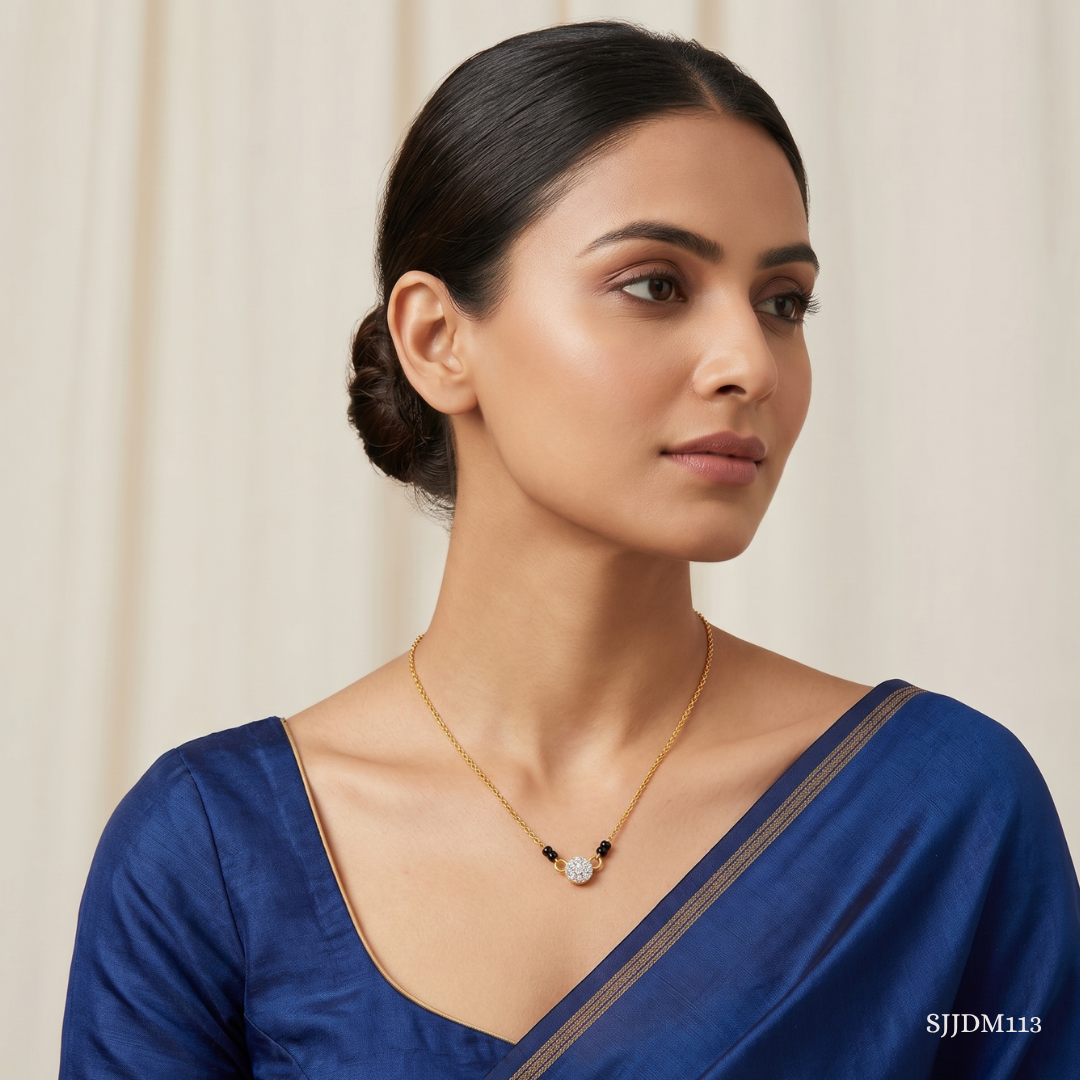 SJJDM113 | Sparkling Simplicity Diamond Modern Mangalsutra