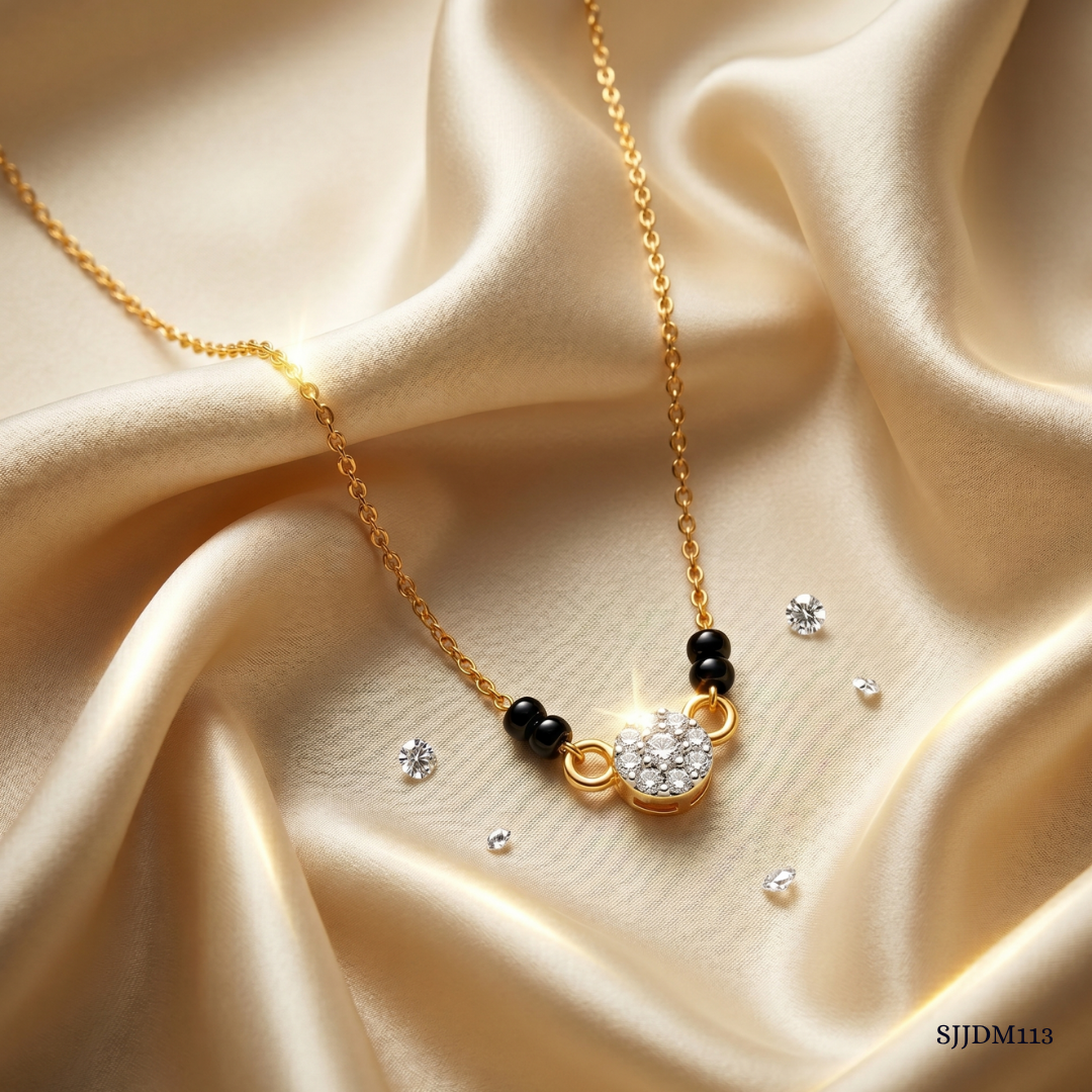 SJJDM113 | Sparkling Simplicity Diamond Modern Mangalsutra