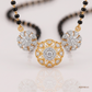SJJDM115 | Trio Bloom Diamond Floral Mangalsutra