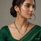SJJDM116 | Floral Motif Diamond Designer Mangalsutra