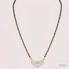 SJJDM118 | Evergreen Leaf Diamond Designer Mangalsutra