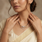 SJJDM118 | Evergreen Leaf Diamond Designer Mangalsutra
