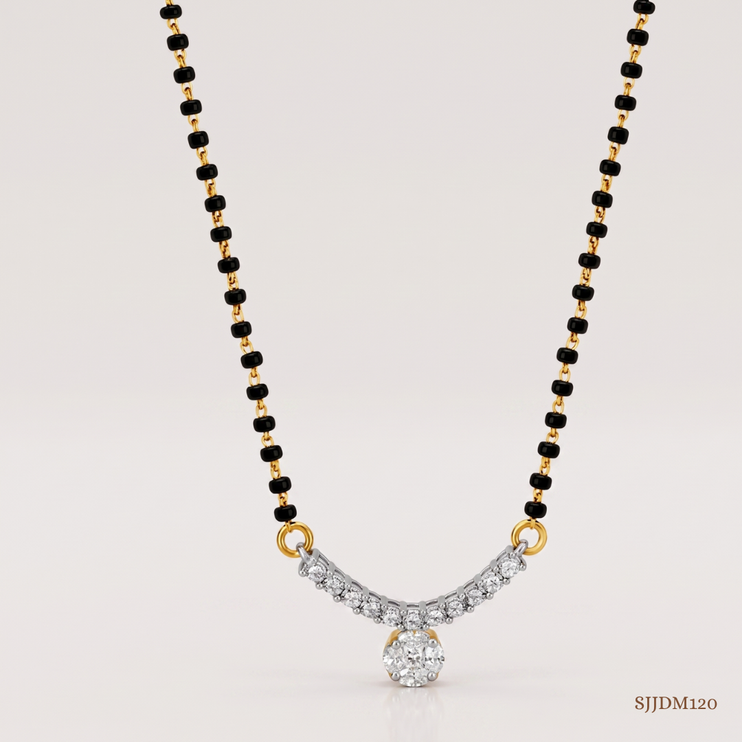 SJJDM120 | Shimmering Diamond Designer Mangalsutra