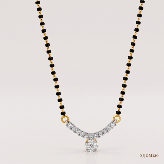 SJJDM120 | Shimmering Diamond Designer Mangalsutra