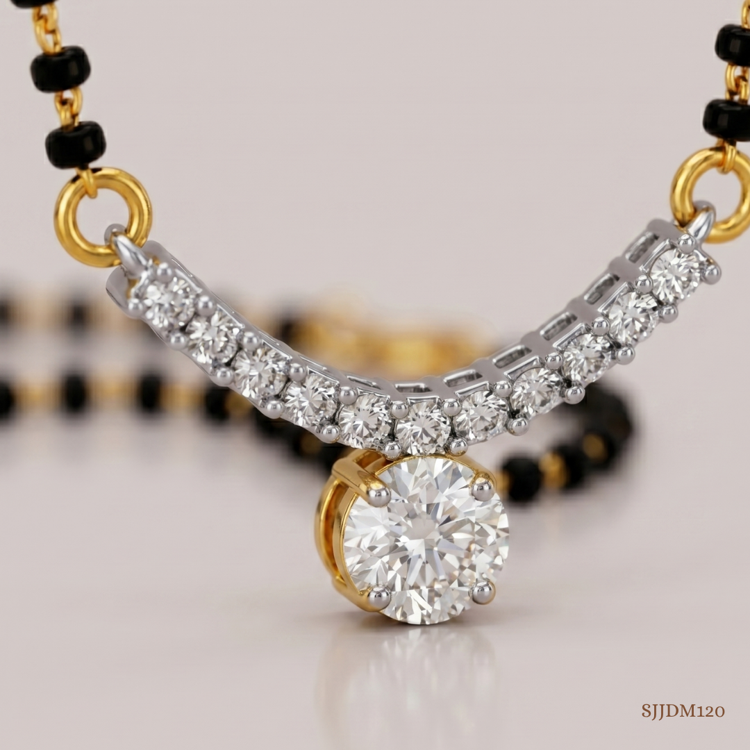 SJJDM120 | Shimmering Diamond Designer Mangalsutra