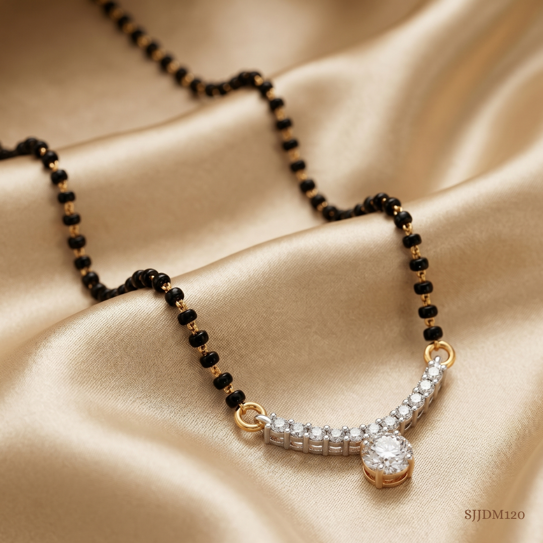 SJJDM120 | Shimmering Diamond Designer Mangalsutra