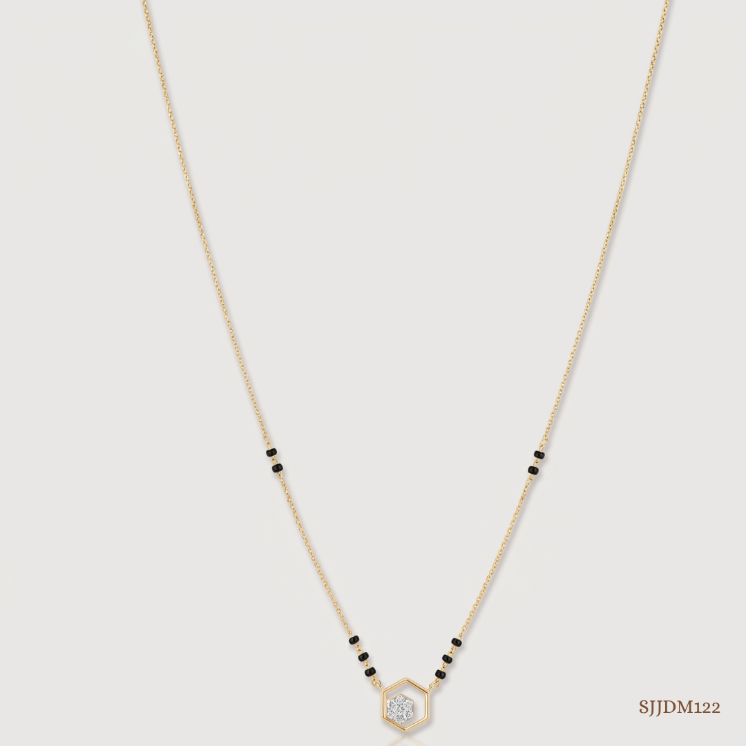 SJJDM122 | Hive Spark Diamond Contemporary Mangalsutra