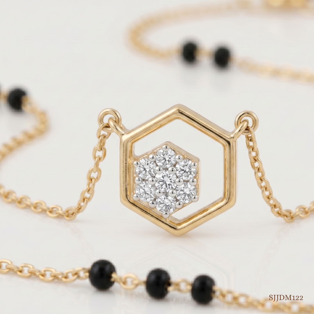 SJJDM122 | Hive Spark Diamond Contemporary Mangalsutra