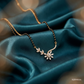 SJJDM126 | Floral Radiance Diamond Designer Mangalsutra