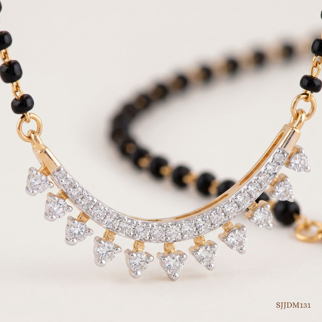 SJJDM131 | Brilliance Arc Diamond Designer Mangalsutra