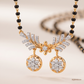 SJJDM139 | Floral Grace Diamond Vati Mangalsutra