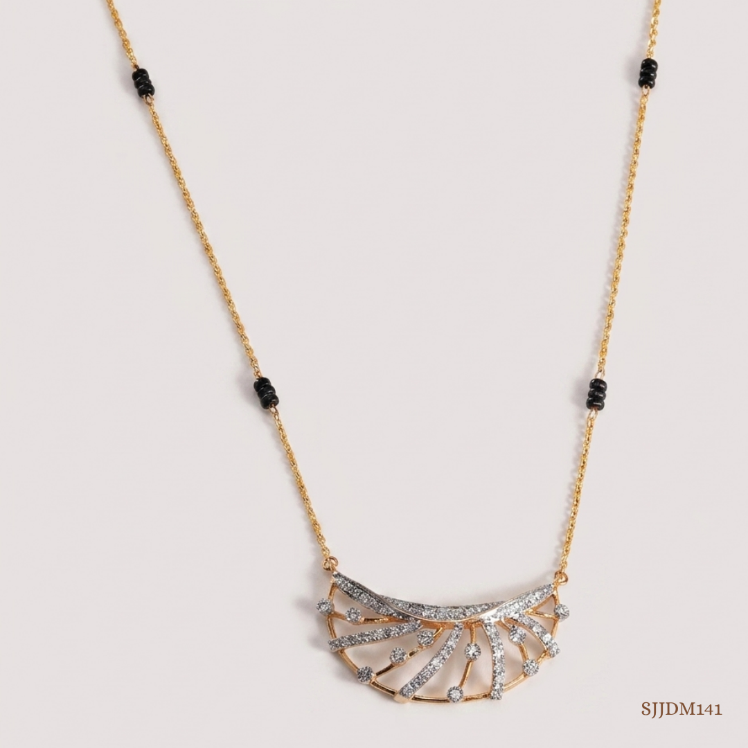 SJJDM141 | Glowing Eternity Diamond Designer Mangalsutra