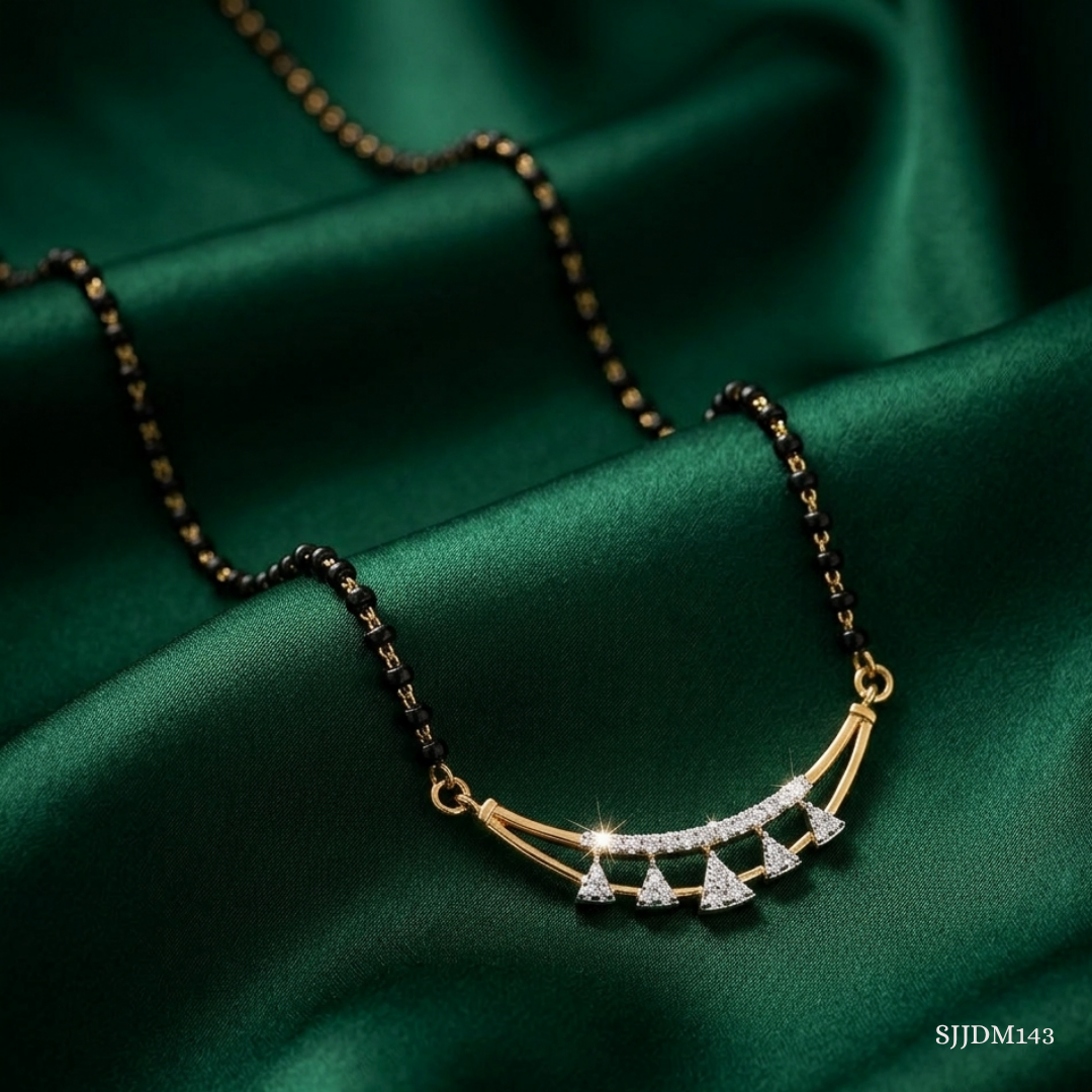 SJJDM143 | Elegant Beginnings Diamond Designer Mangalsutra