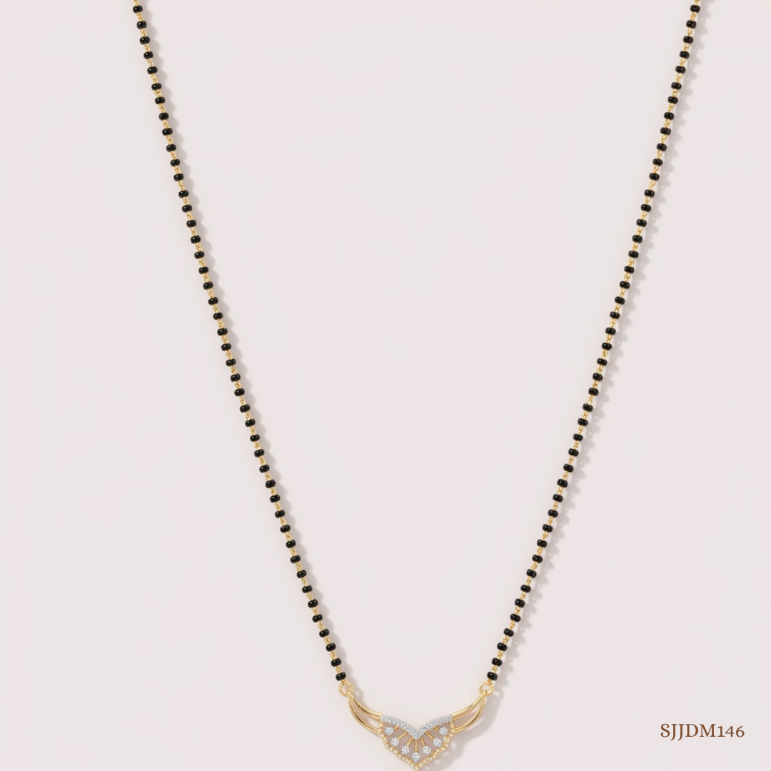 SJJDM146 | Wings of Vow Diamond Mangalsutra