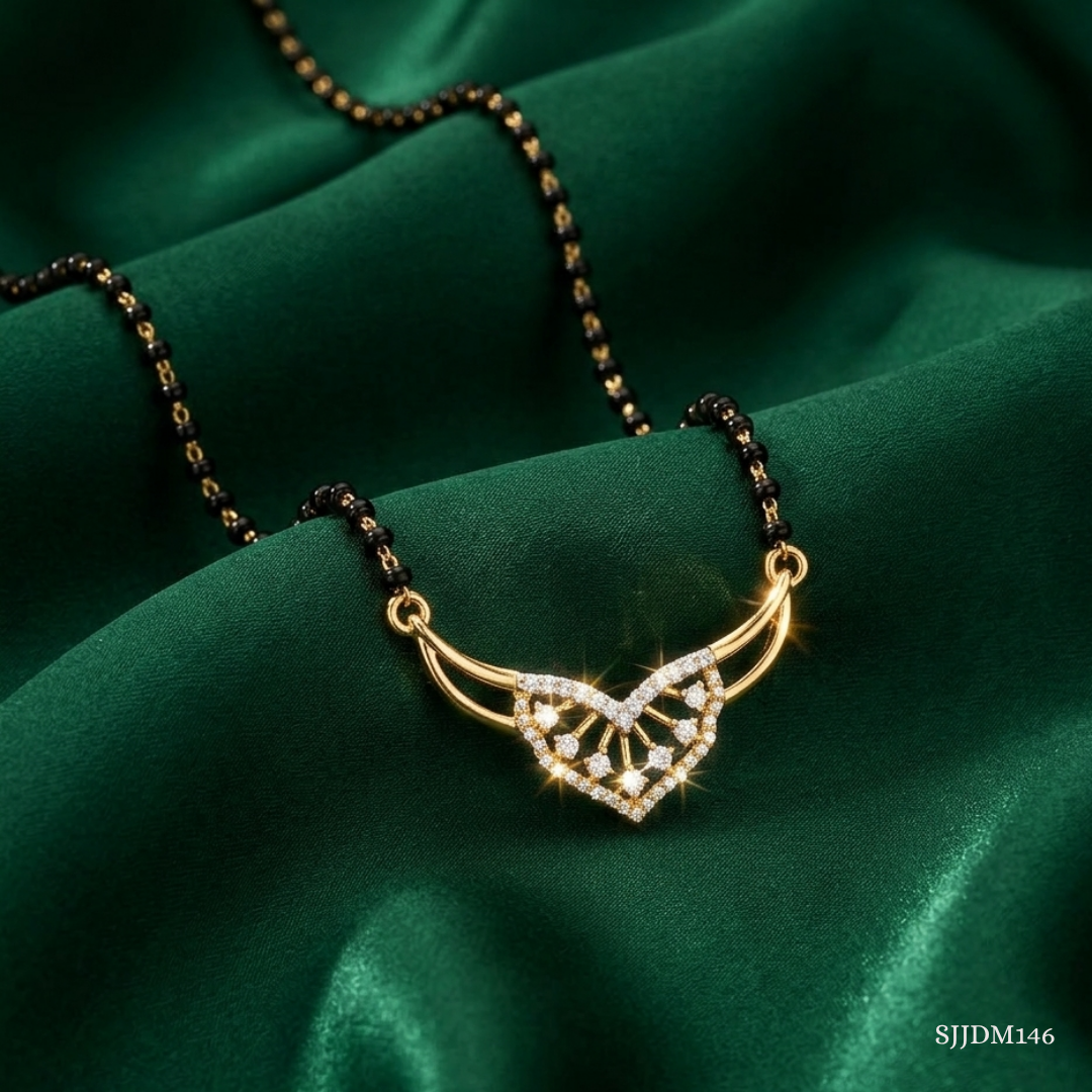 SJJDM146 | Wings of Vow Diamond Mangalsutra