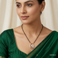 SJJDM147 | Leaf Delight Diamond Floral Mangalsutra