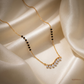 SJJDM150 | Curved Vine Diamond Contemporary Mangalsutra