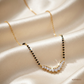 SJJDM153 | Elegant Wave Diamond Contemporary Mangalsutra