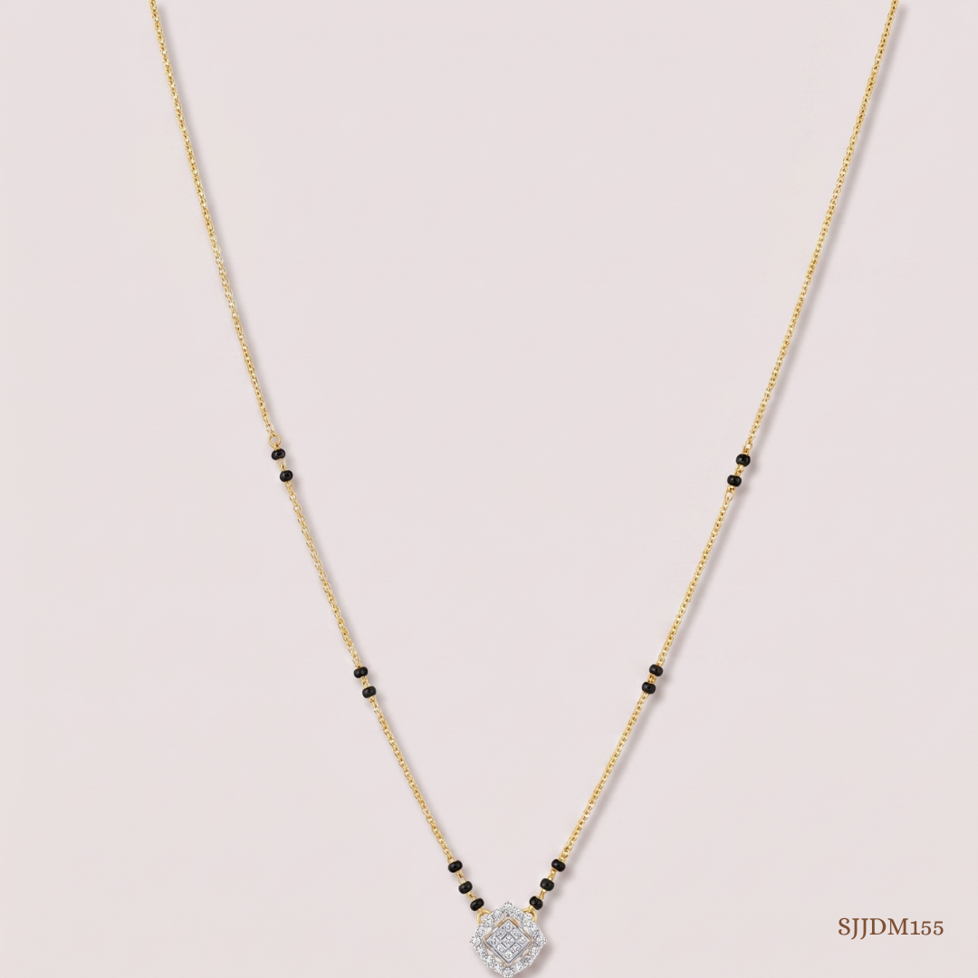 SJJDM155 | Gleaming Grace Diamond Elegant Mangalsutra
