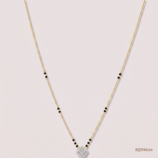 SJJDM155 | Gleaming Grace Diamond Elegant Mangalsutra