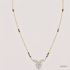 SJJDM157 | Delicate Flutter Diamond Designer Mangalsutra